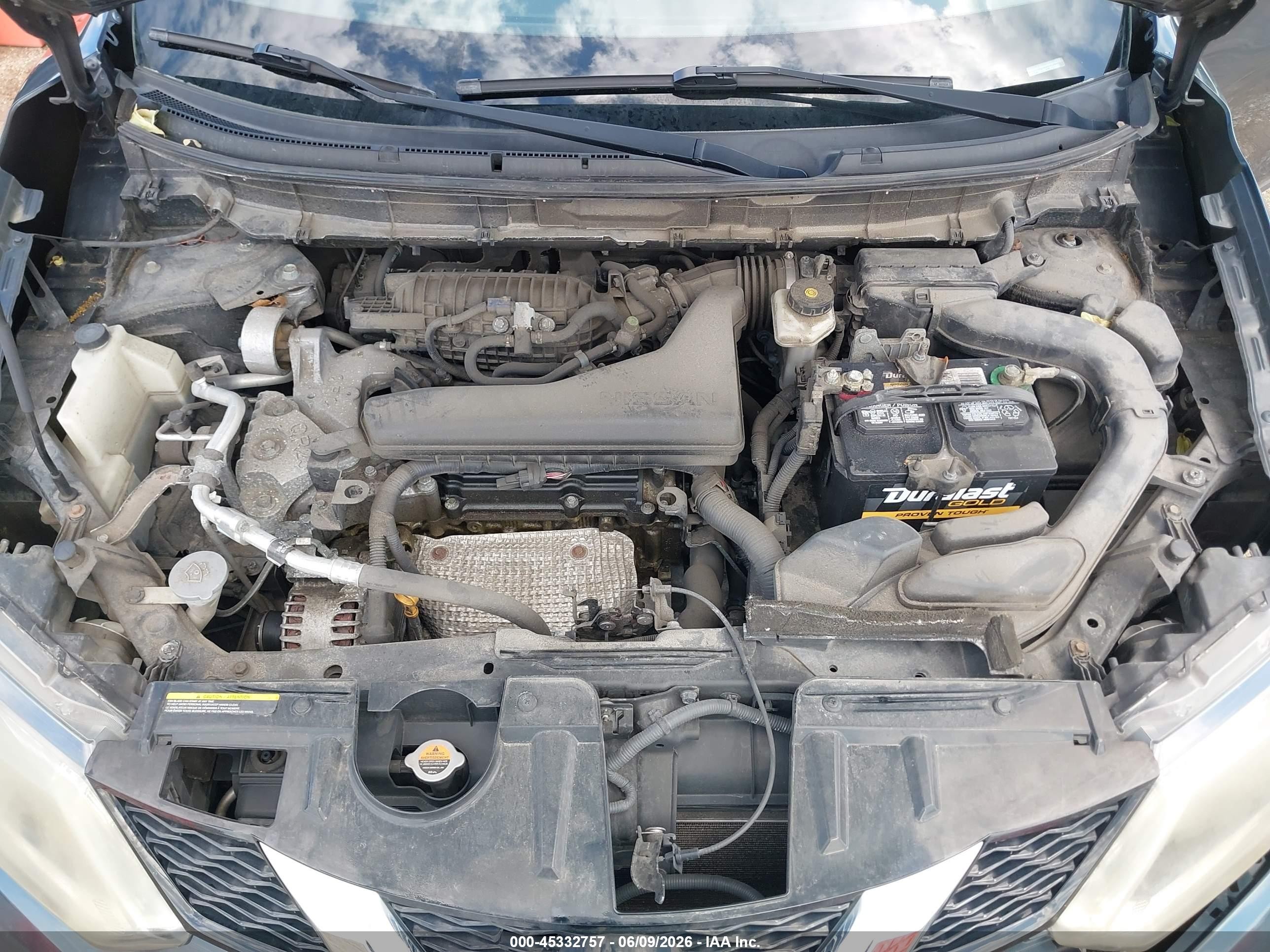 2014 Nissan Rogue S/sl/sv Turquoise vin: 5N1AT2MV6EC801580