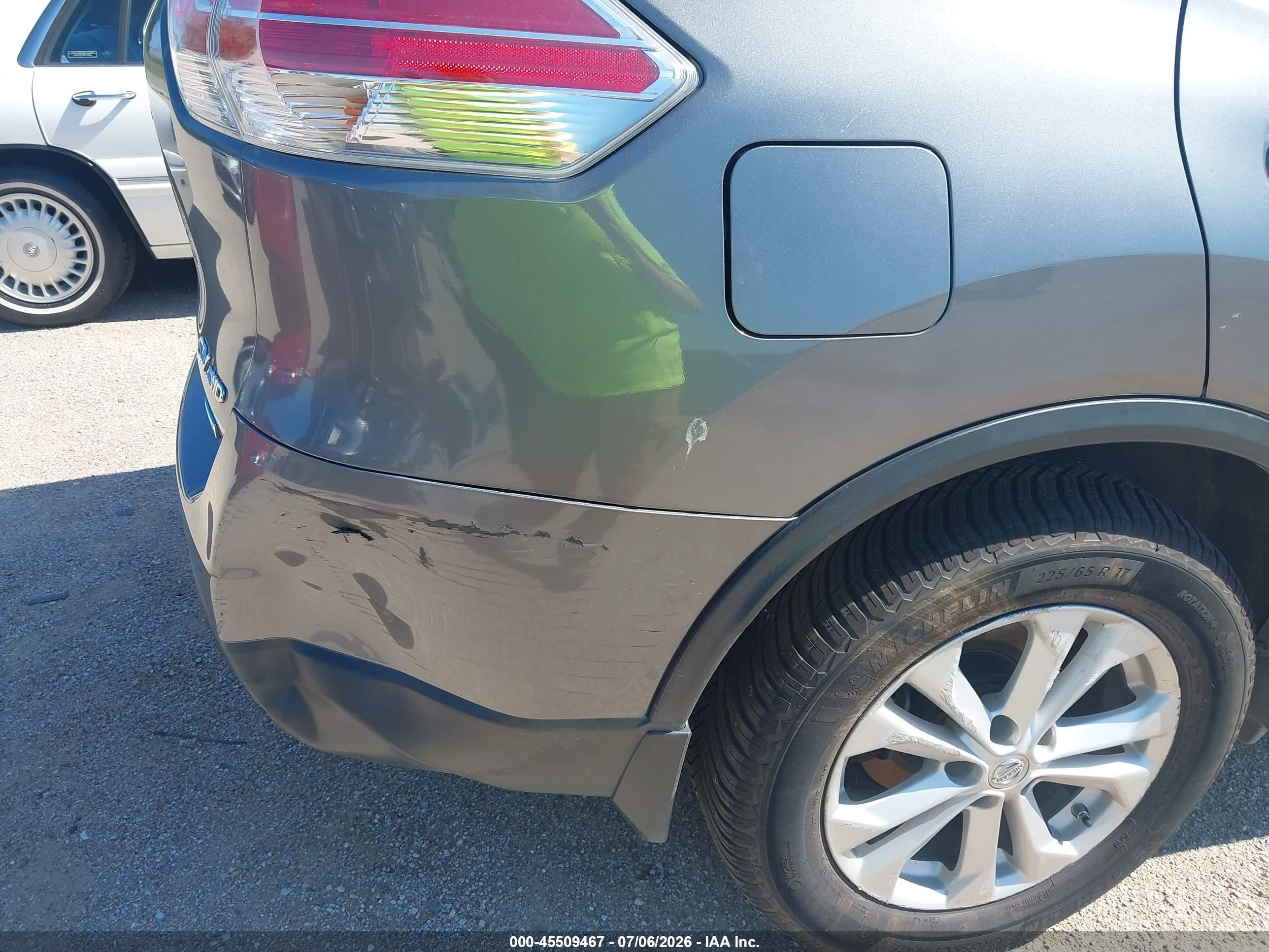2014 Nissan Rogue Sv Gray vin: 5N1AT2MV6EC806083
