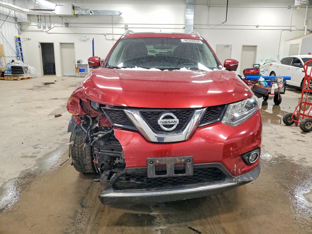 2014 Nissan Rogue S Red vin: 5N1AT2MV6EC806889