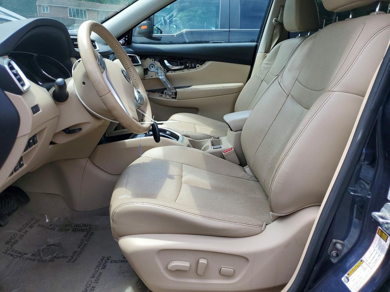 2014 Nissan Rogue Sl Blue vin: 5N1AT2MV6EC840895