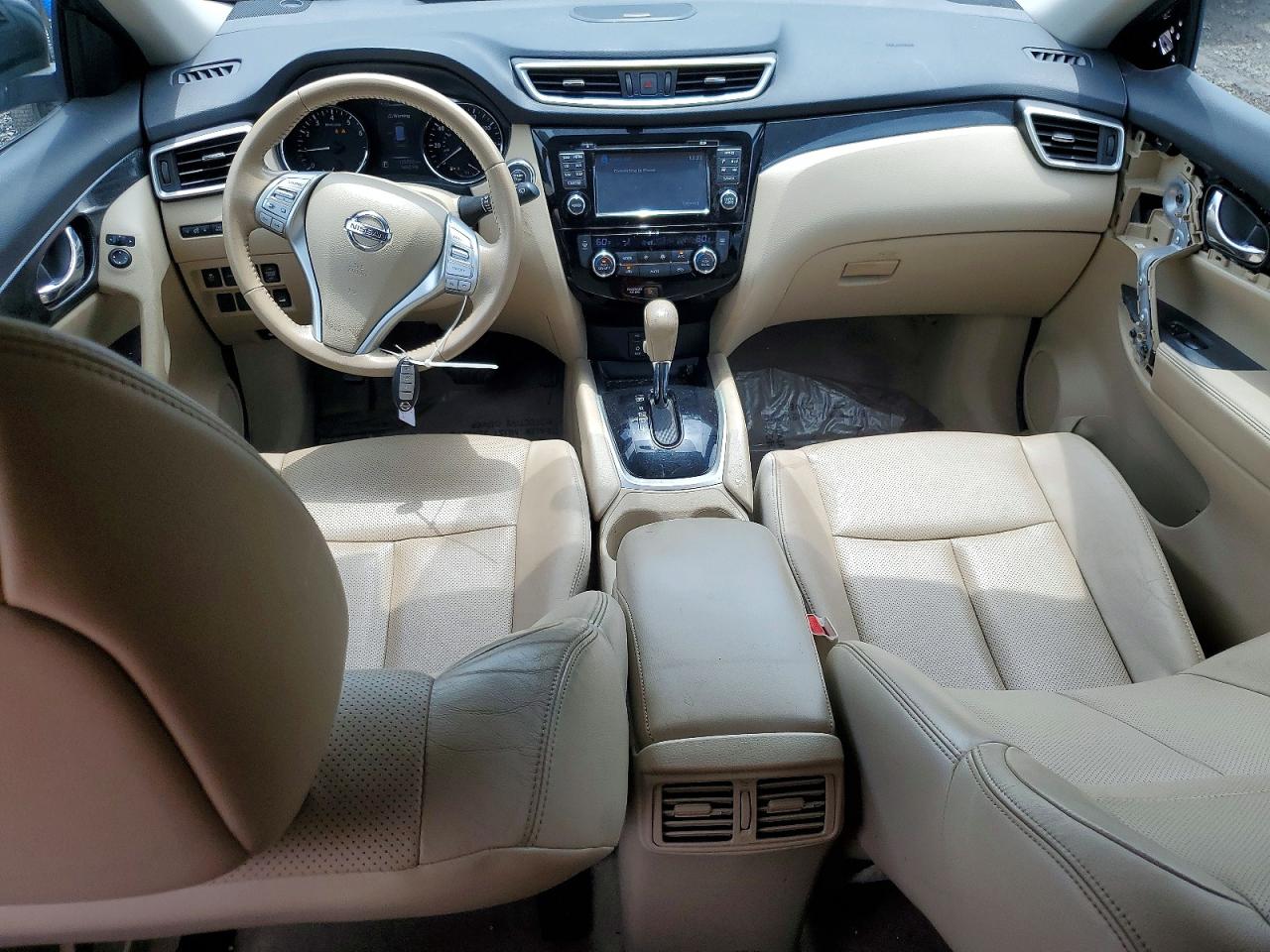 2014 Nissan Rogue Sl Blue vin: 5N1AT2MV6EC840895