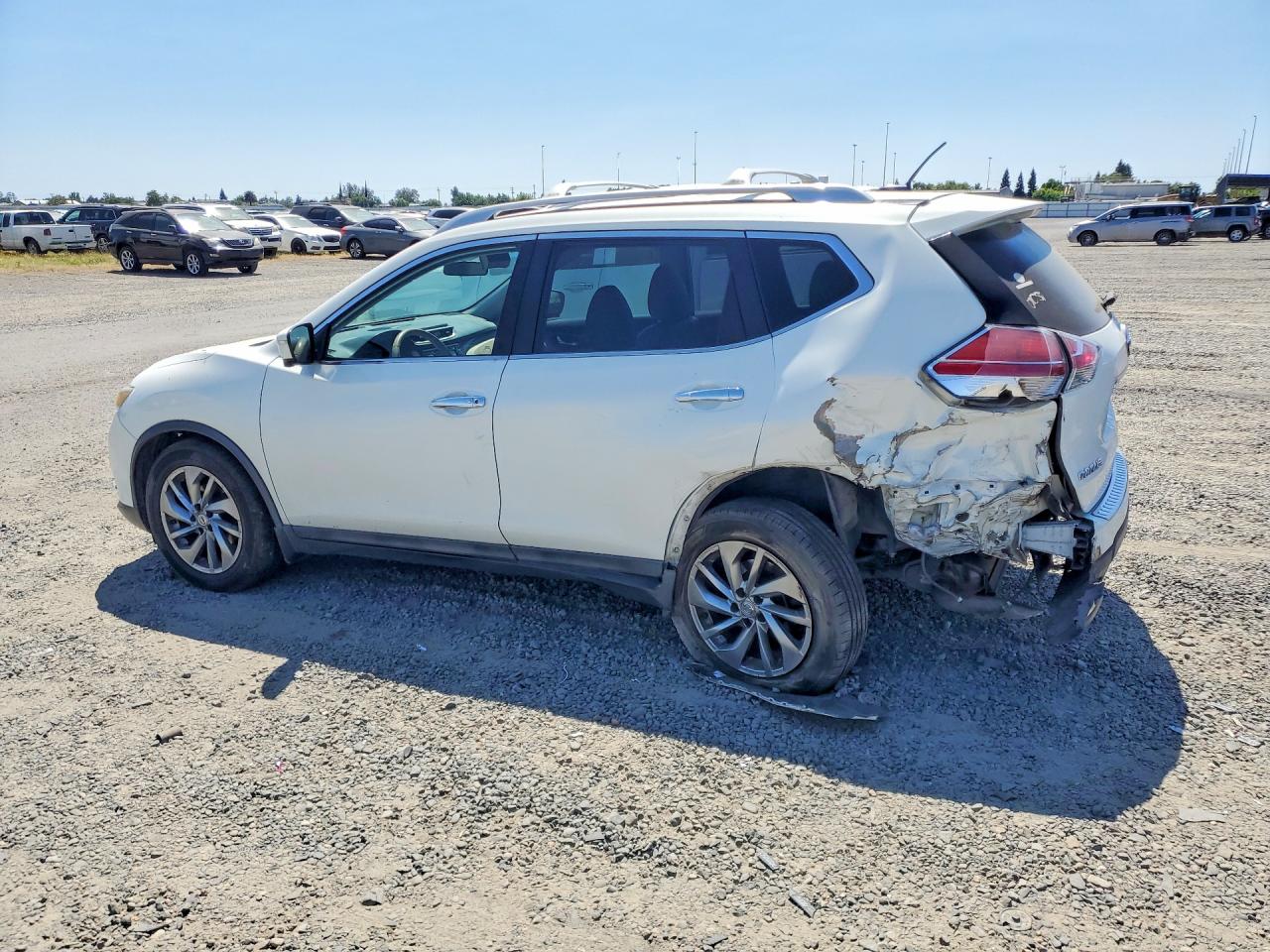 2014 Nissan Rogue White vin: 5N1AT2MV6EC859687