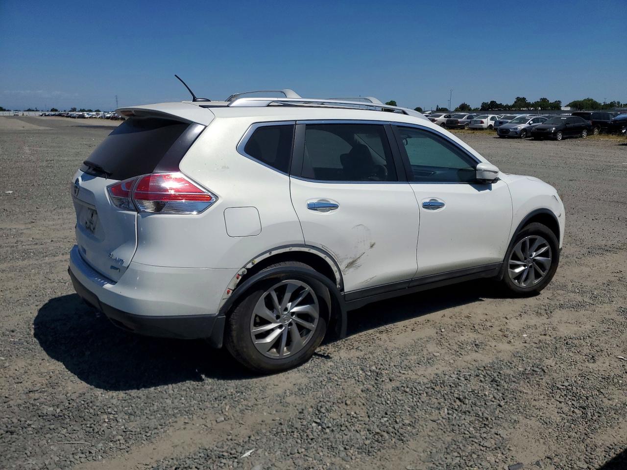 2014 Nissan Rogue White vin: 5N1AT2MV6EC859687