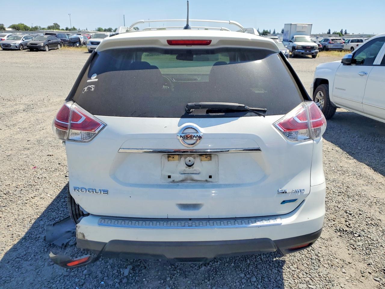 2014 Nissan Rogue White vin: 5N1AT2MV6EC859687