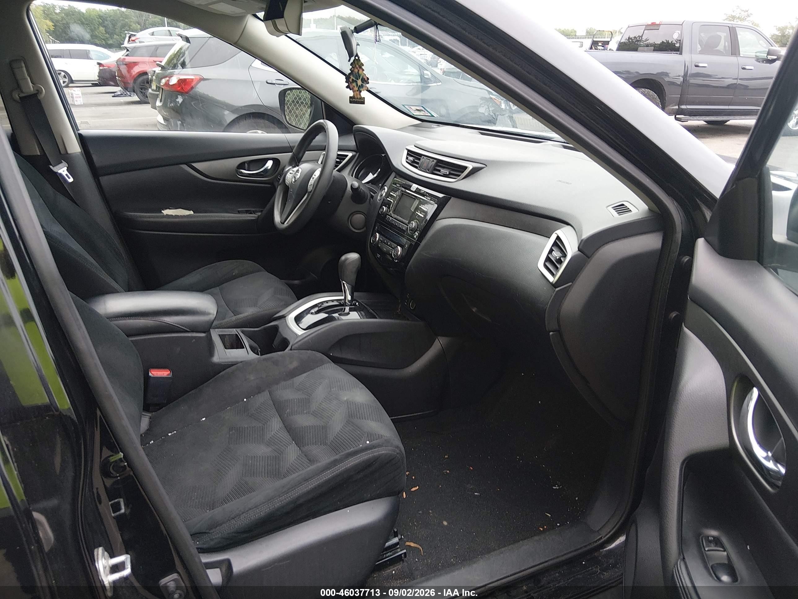 2014 Nissan Rogue Sv Black vin: 5N1AT2MV6EC873041