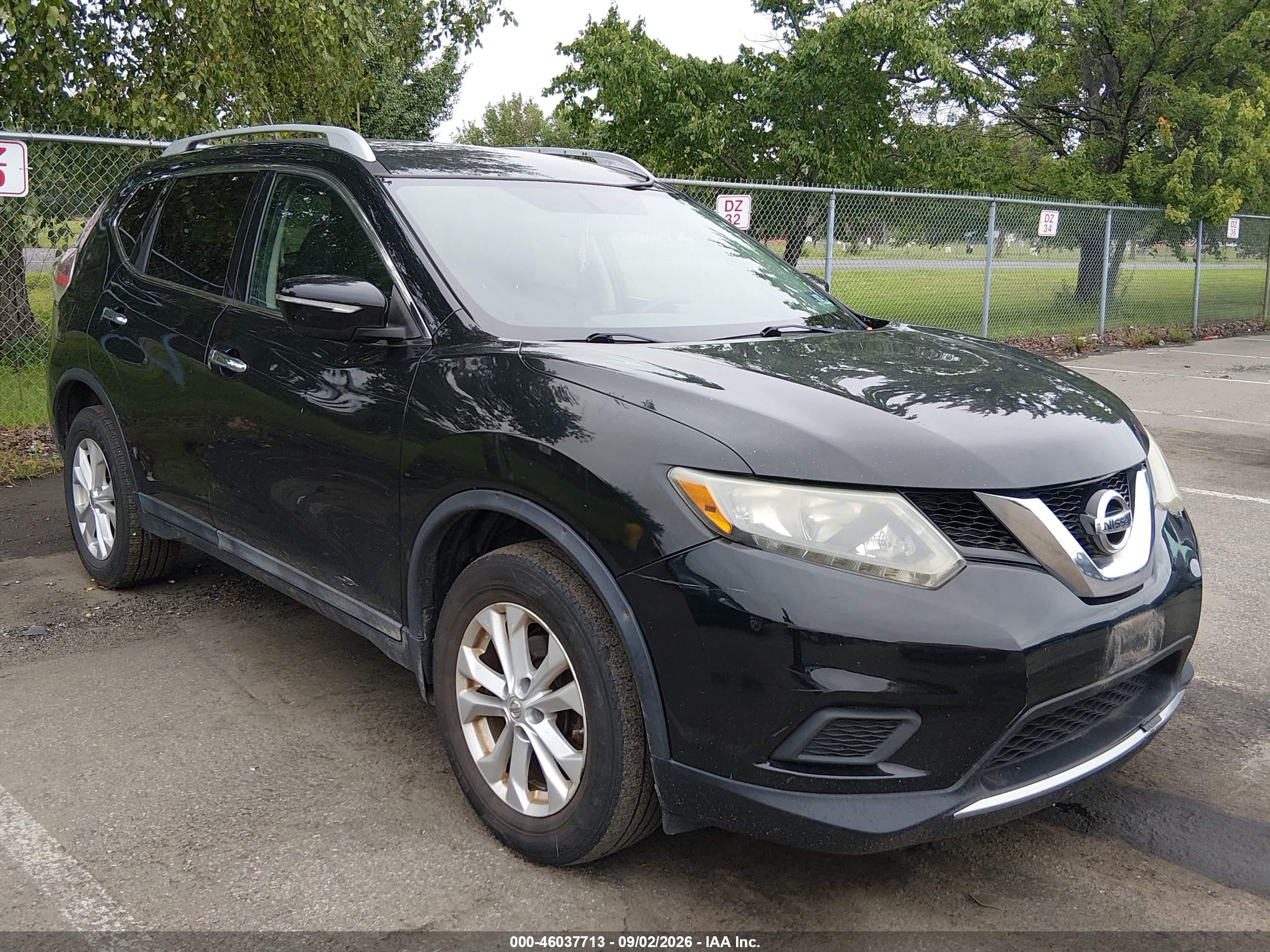2014 Nissan Rogue Sv Black vin: 5N1AT2MV6EC873041