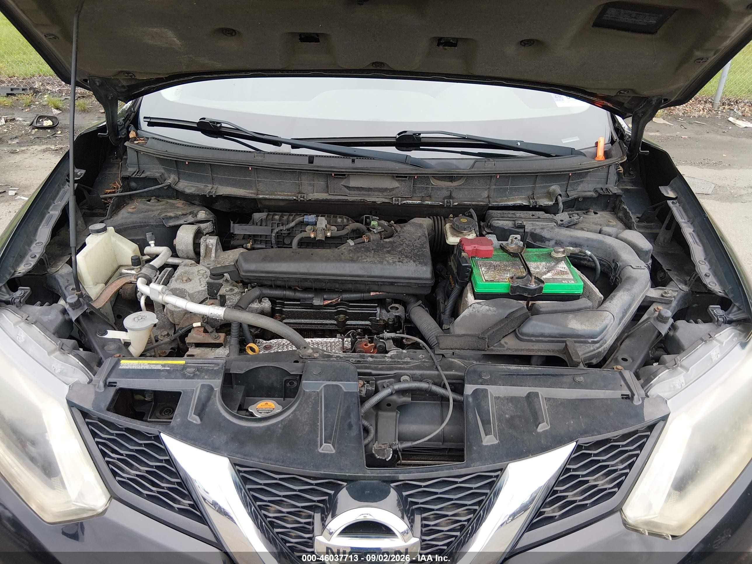 2014 Nissan Rogue Sv Black vin: 5N1AT2MV6EC873041