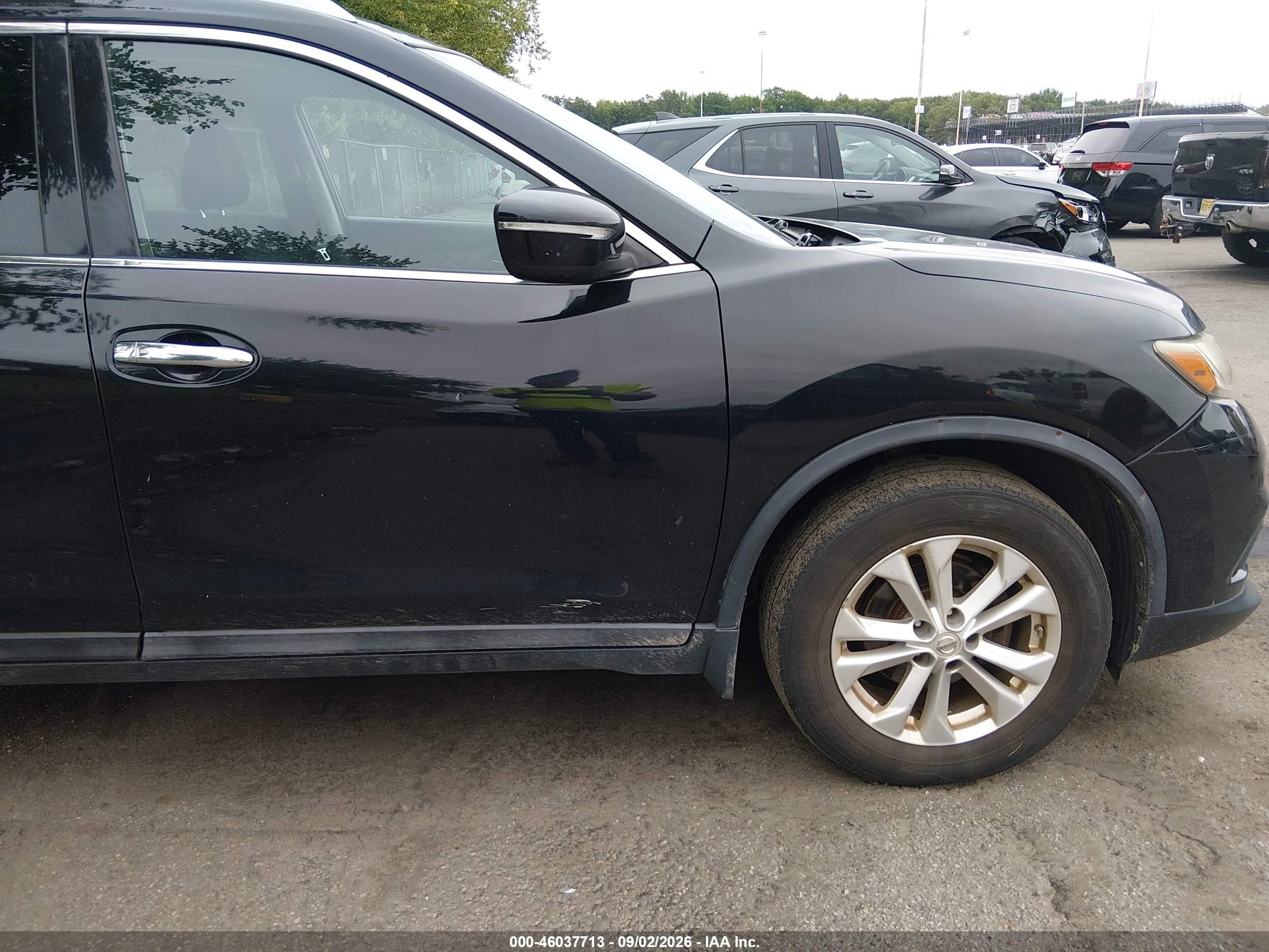 2014 Nissan Rogue Sv Black vin: 5N1AT2MV6EC873041