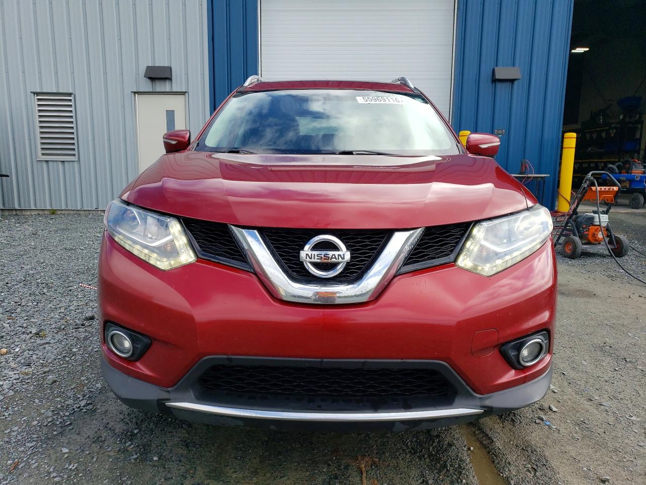 2015 Nissan Rogue S Red vin: 5N1AT2MV6FC759607