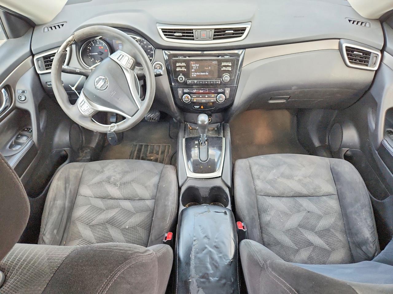2015 Nissan Rogue Sv Silver vin: 5N1AT2MV6FC767335