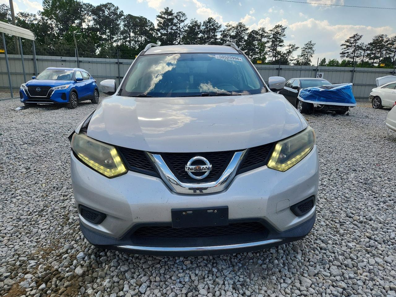 2015 Nissan Rogue Sv Silver vin: 5N1AT2MV6FC767335