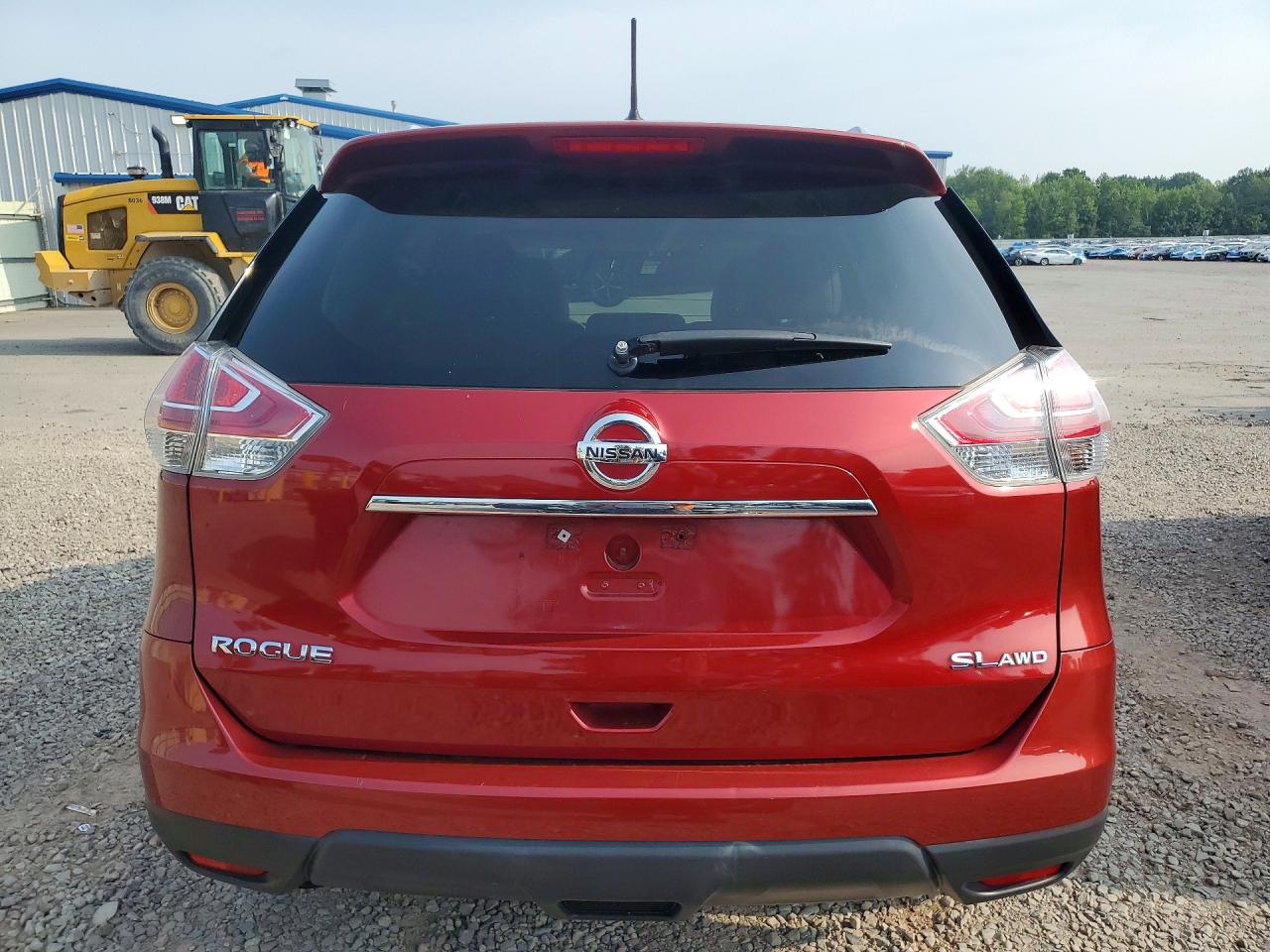 2015 Nissan Rogue Sl Red vin: 5N1AT2MV6FC770008