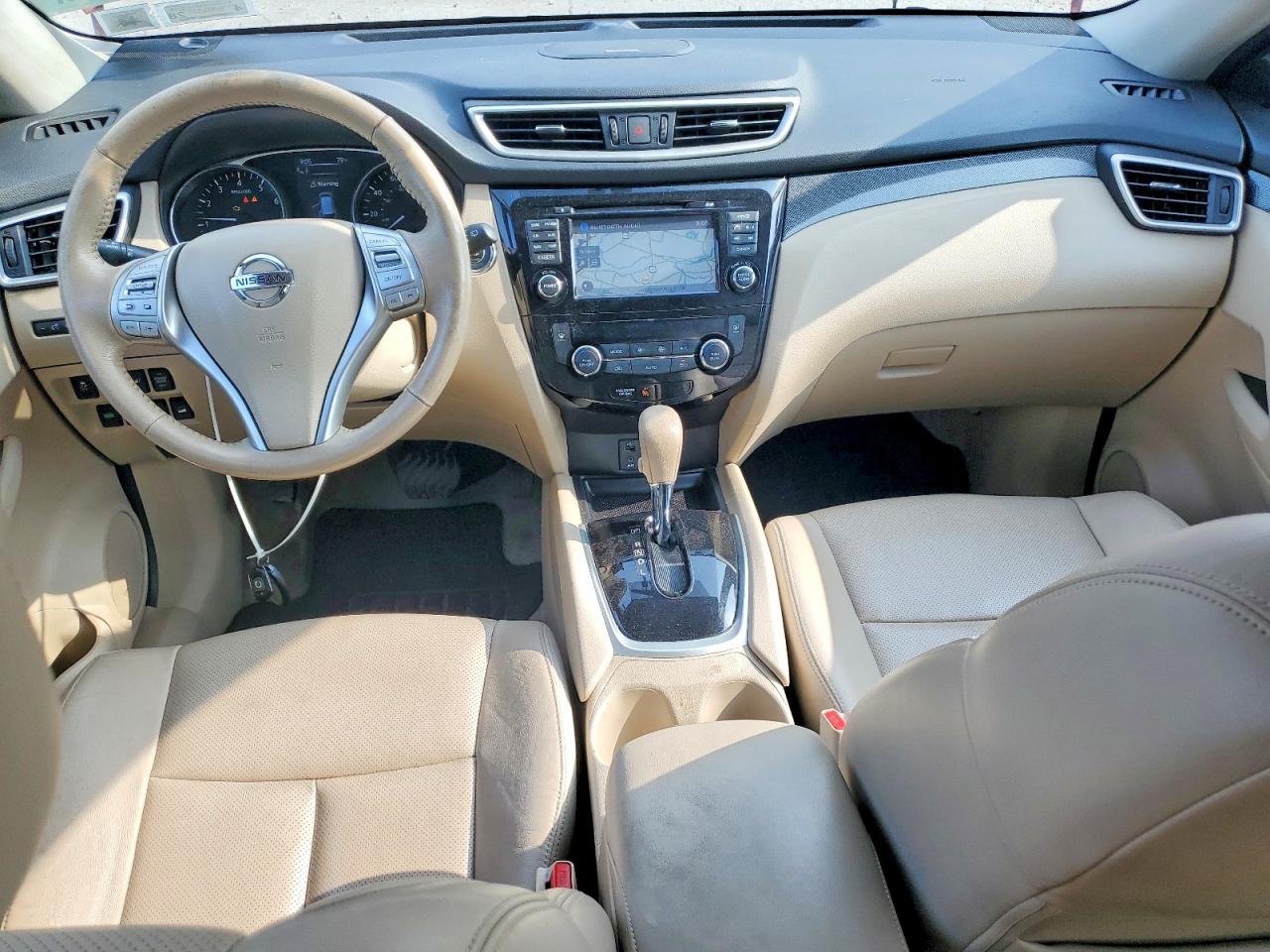 2015 Nissan Rogue Sl Red vin: 5N1AT2MV6FC770008