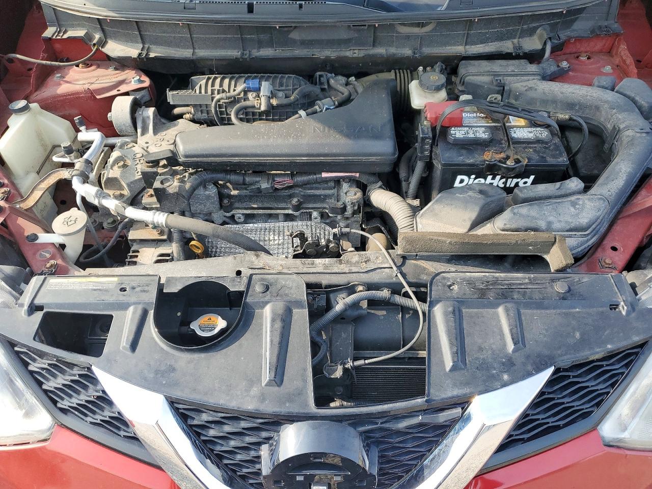2015 Nissan Rogue Sl Red vin: 5N1AT2MV6FC770008