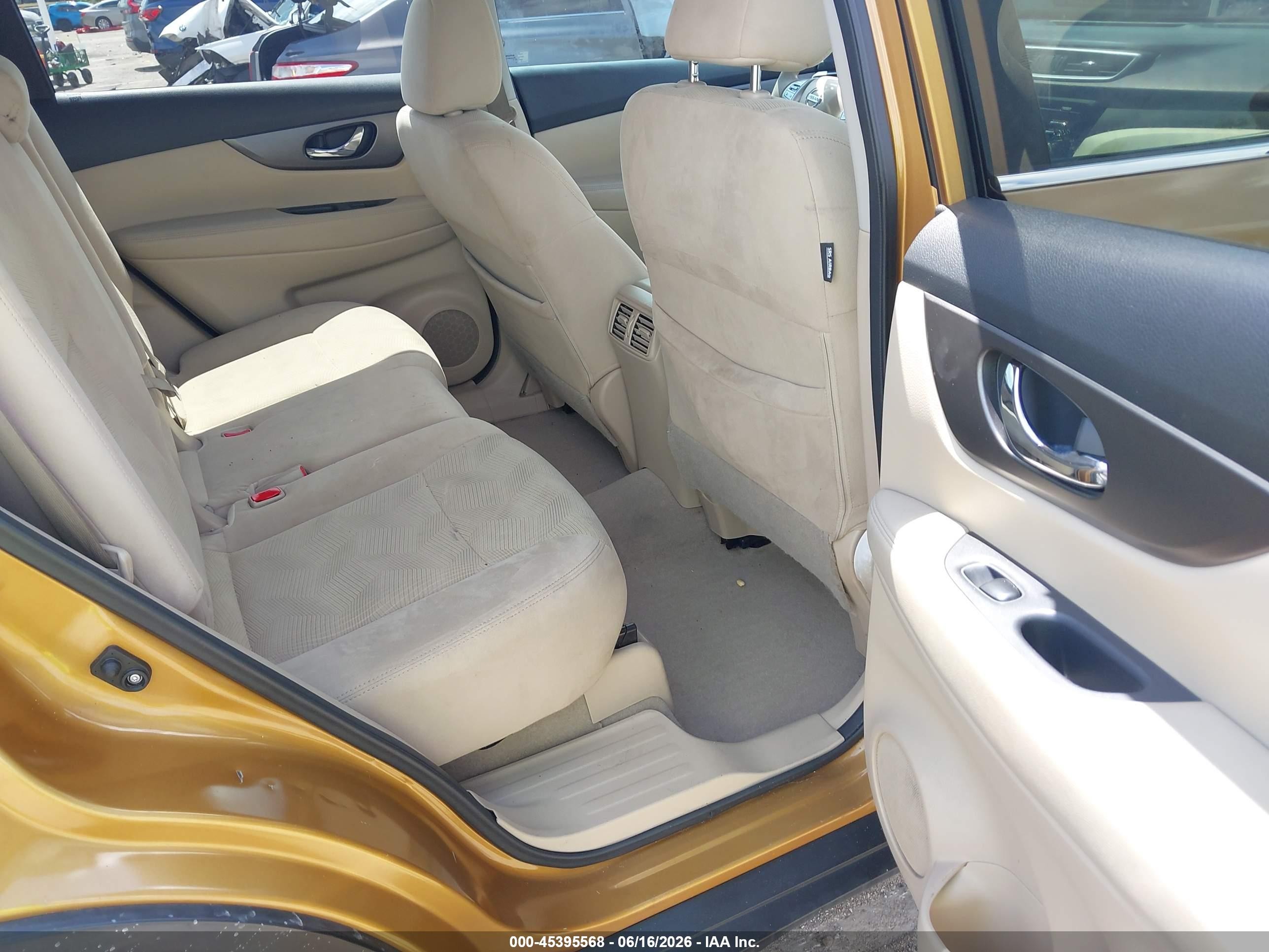 2015 Nissan Rogue Sv Orange vin: 5N1AT2MV6FC771367