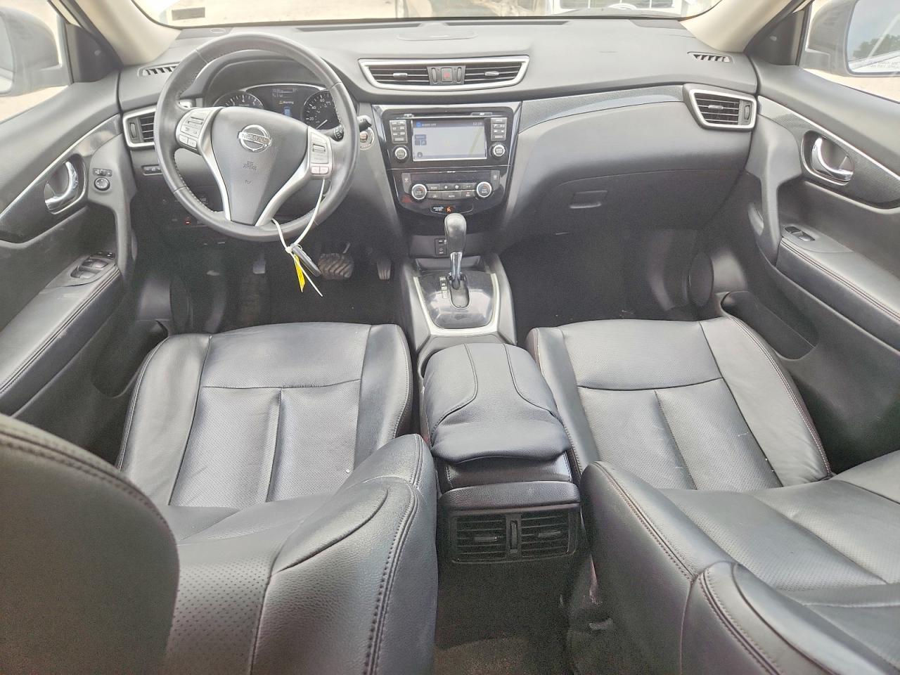 2015 Nissan Rogue Sl White vin: 5N1AT2MV6FC777590