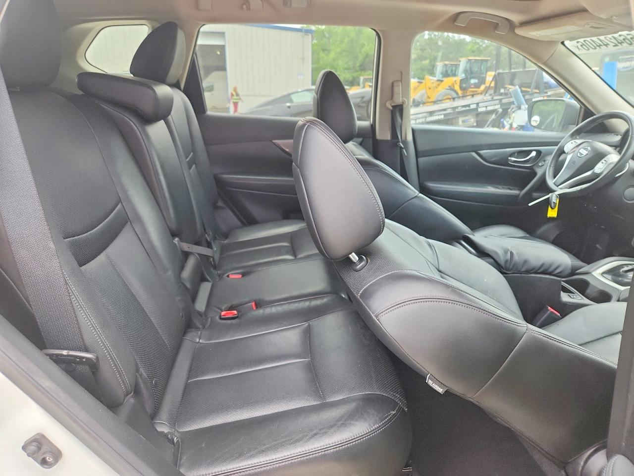 2015 Nissan Rogue Sl White vin: 5N1AT2MV6FC777590