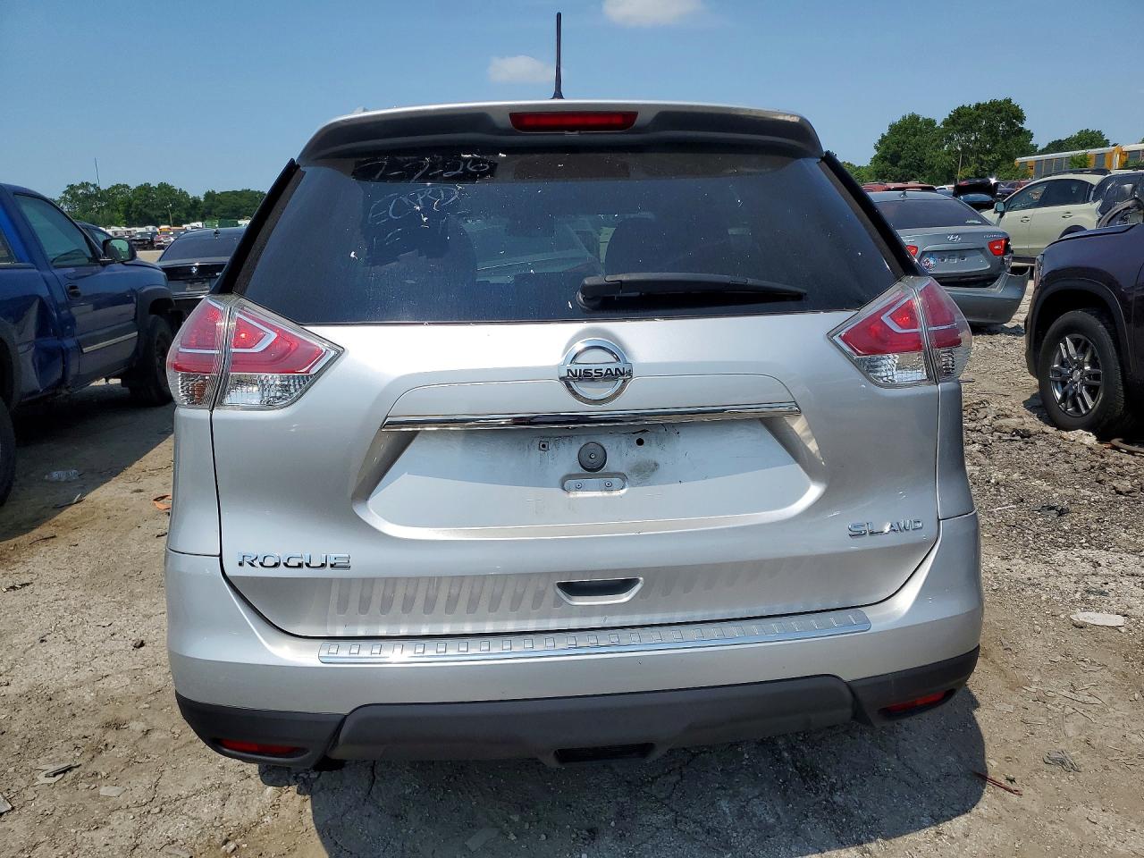 2015 Nissan Rogue Sl Silver vin: 5N1AT2MV6FC778660