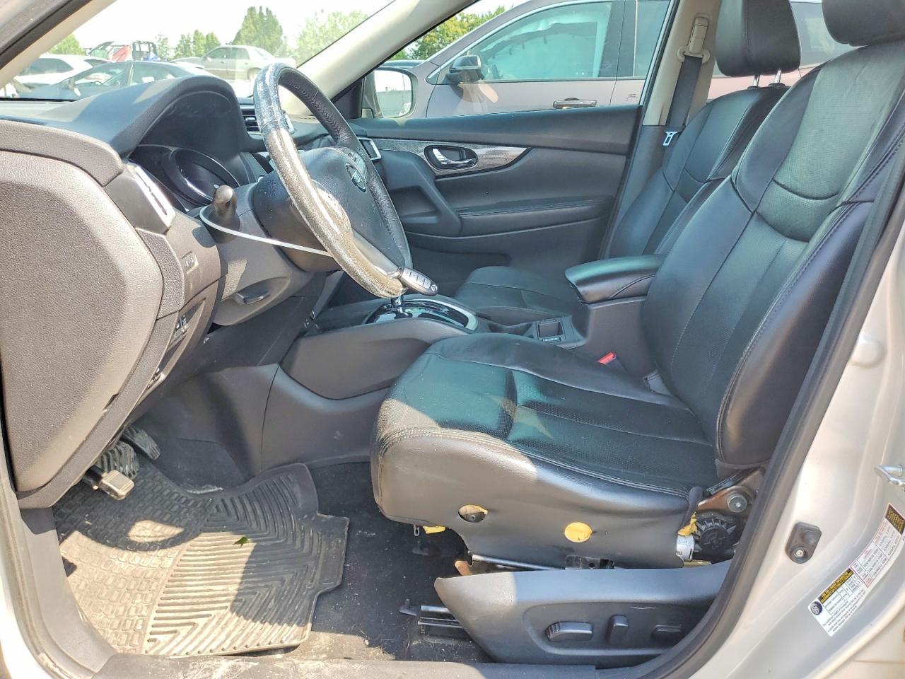2015 Nissan Rogue Sl Silver vin: 5N1AT2MV6FC778660