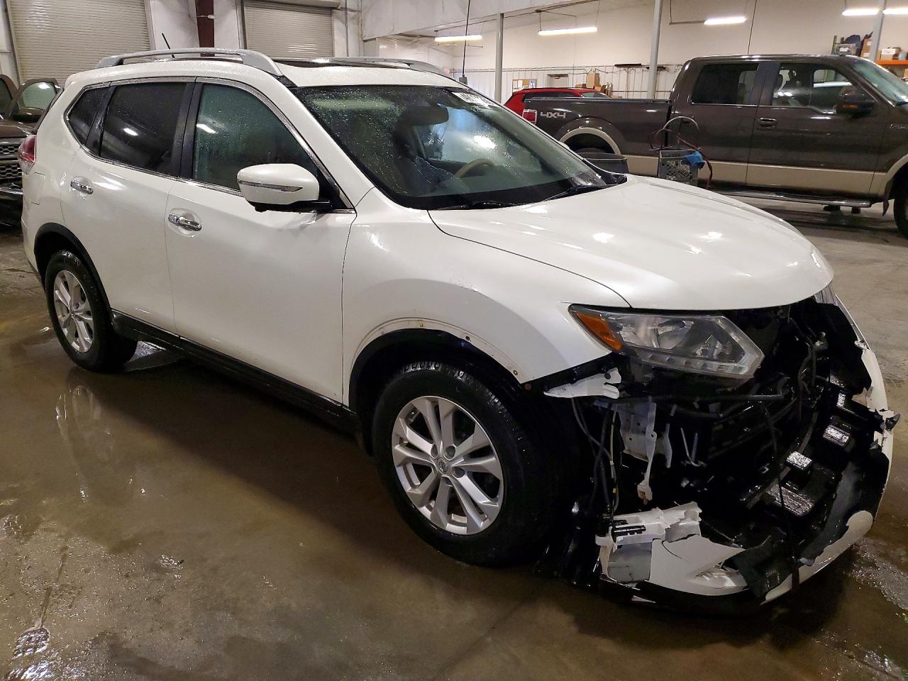 2015 Nissan Rogue Sv White vin: 5N1AT2MV6FC786838