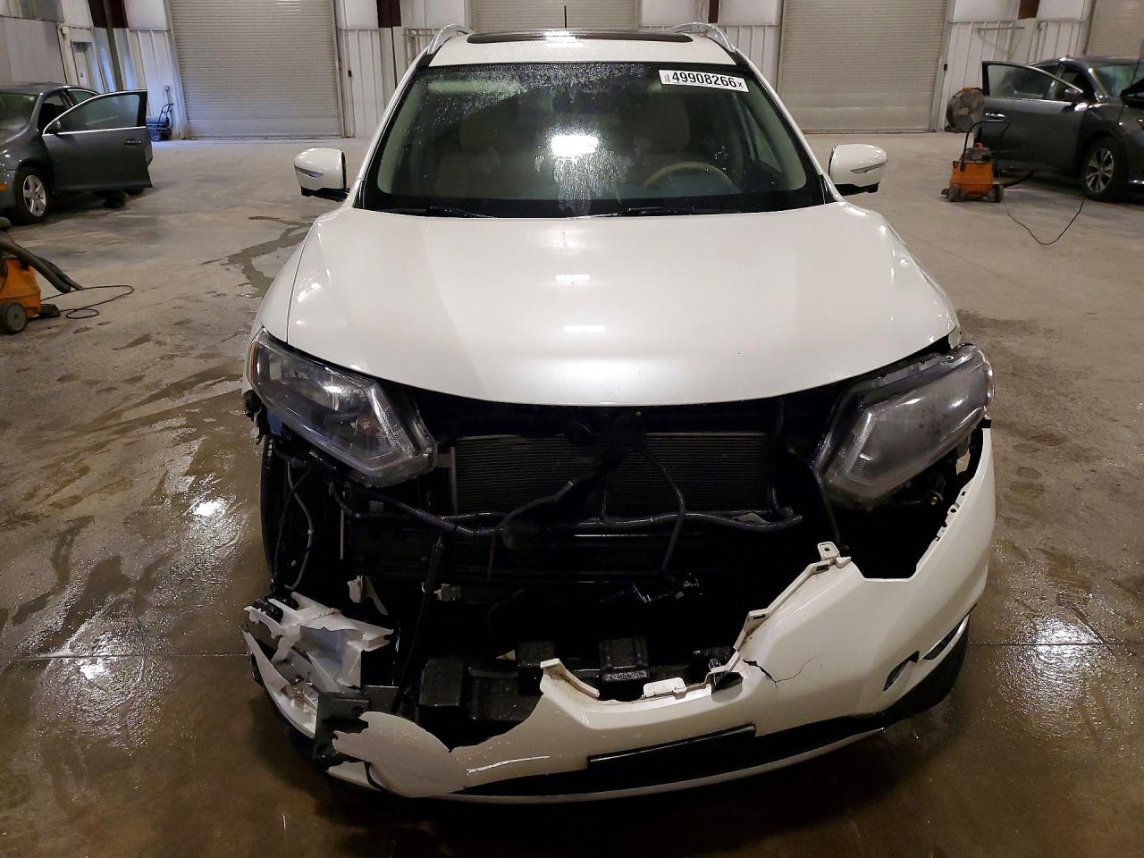 2015 Nissan Rogue Sv White vin: 5N1AT2MV6FC786838