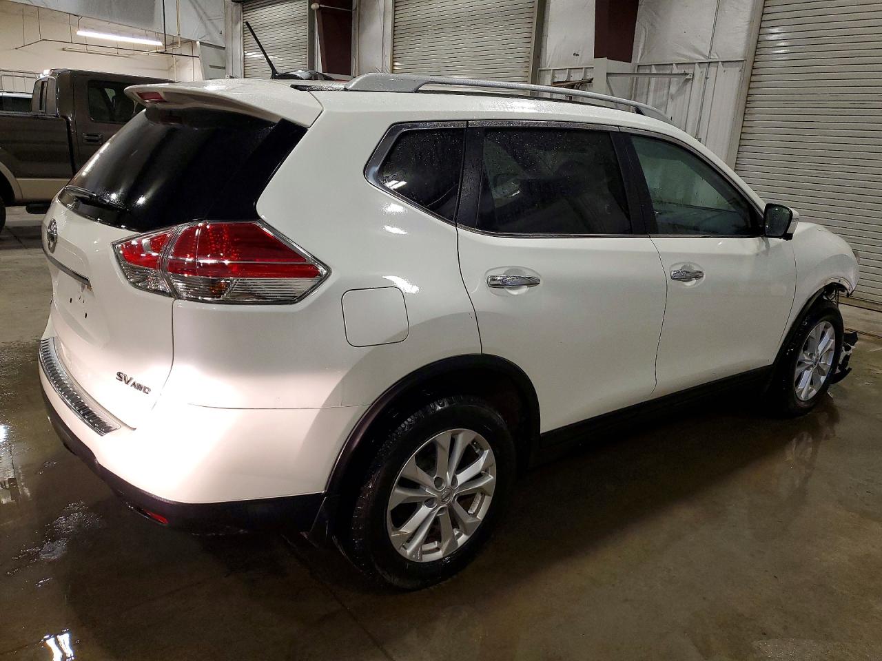 2015 Nissan Rogue Sv White vin: 5N1AT2MV6FC786838