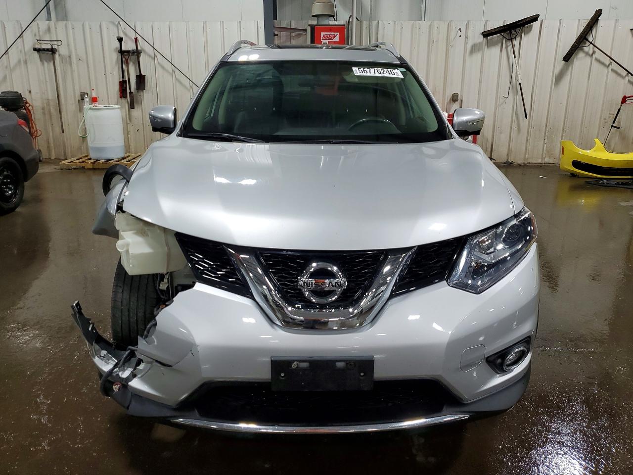 2015 Nissan Rogue Sl Silver vin: 5N1AT2MV6FC802682