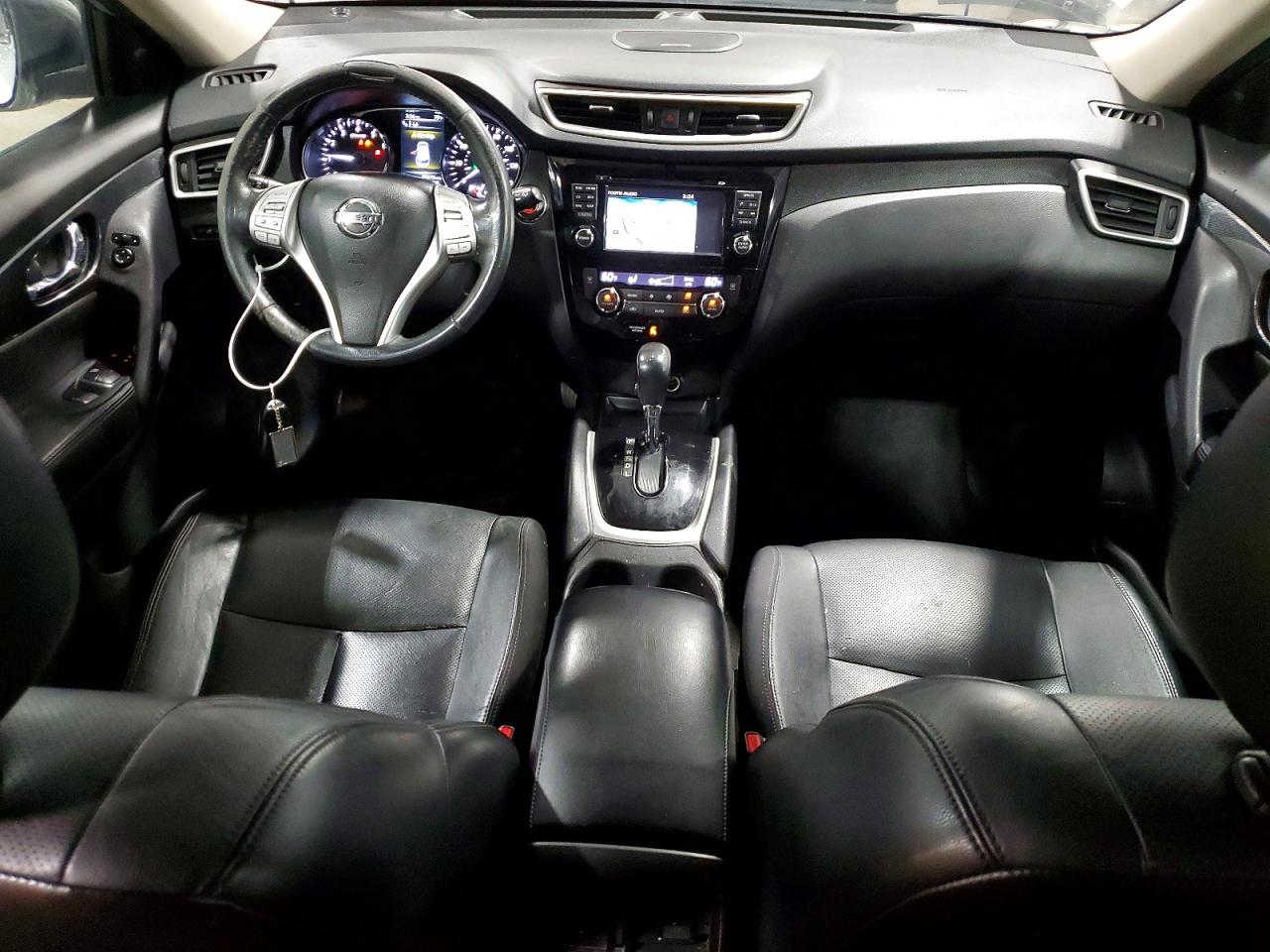 2015 Nissan Rogue Sl Silver vin: 5N1AT2MV6FC802682