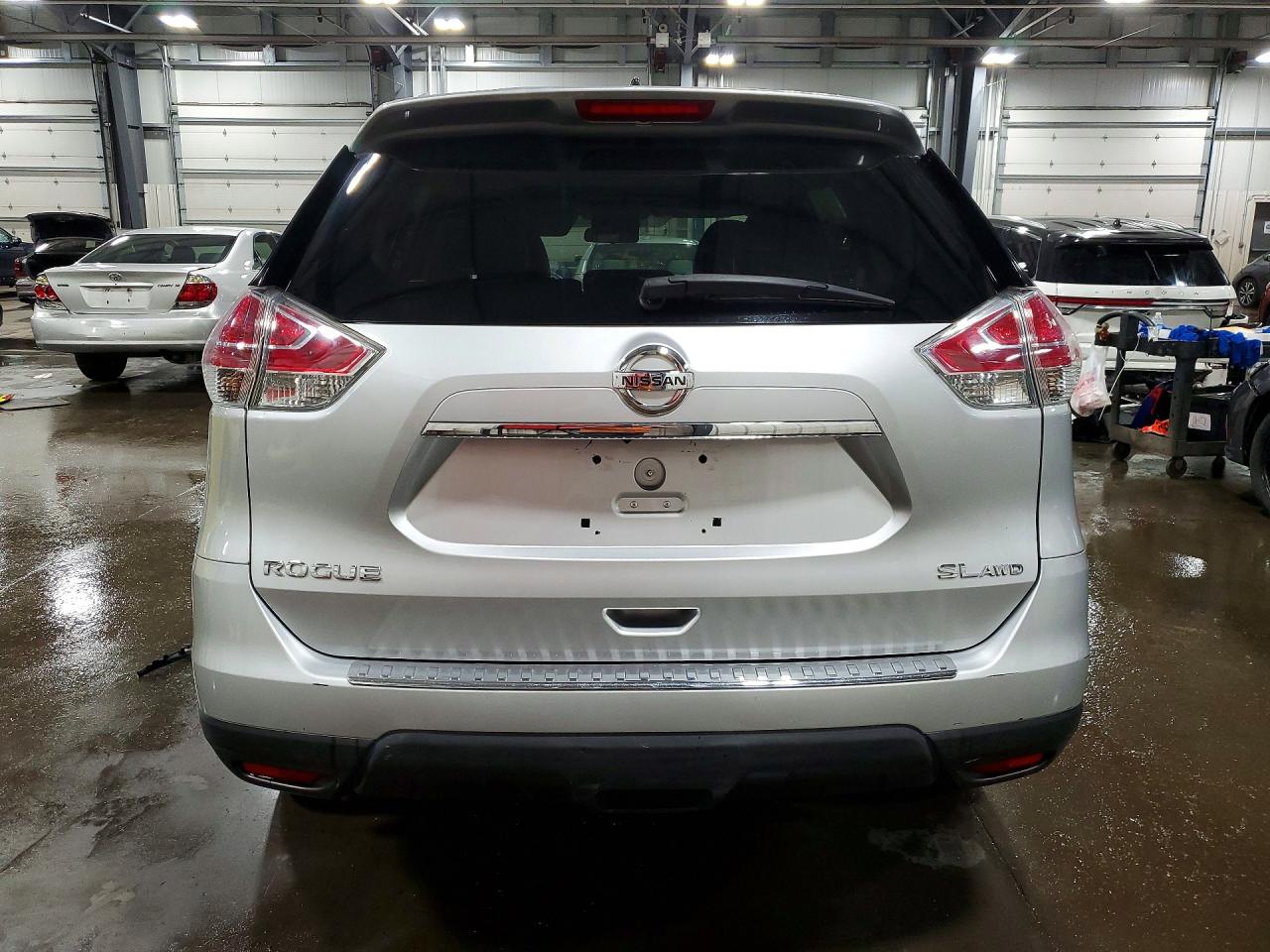 2015 Nissan Rogue Sl Silver vin: 5N1AT2MV6FC802682