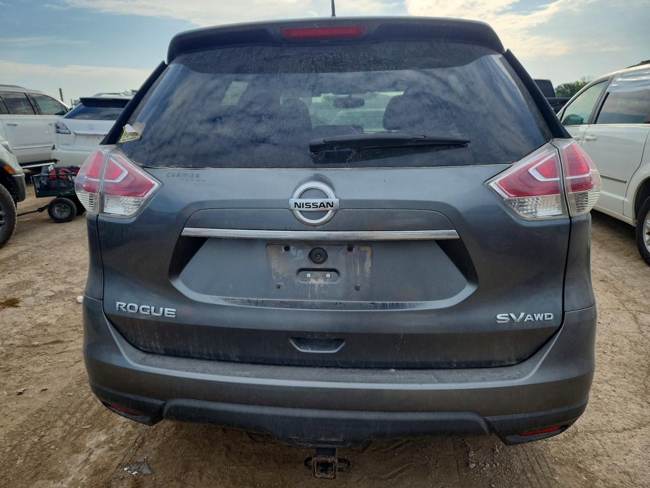 2015 Nissan Rogue Sv Серый vin: 5N1AT2MV6FC802858