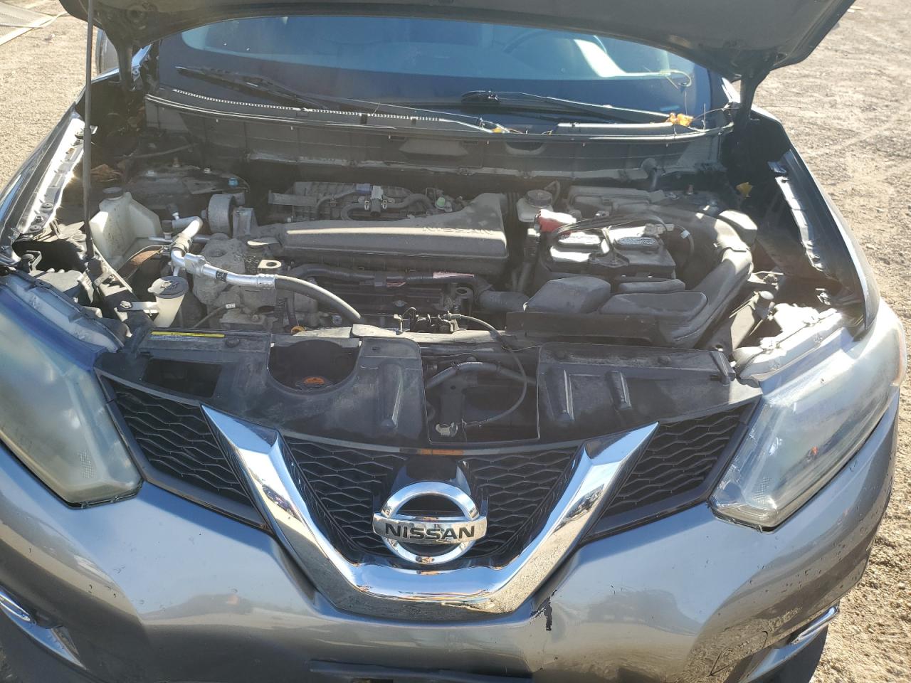 2015 Nissan Rogue Sl Gray vin: 5N1AT2MV6FC805159