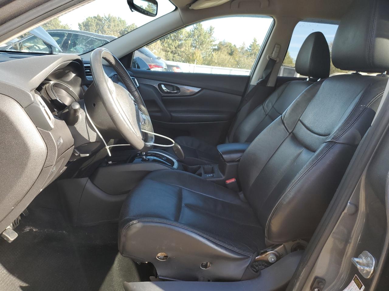 2015 Nissan Rogue Sl Gray vin: 5N1AT2MV6FC805159