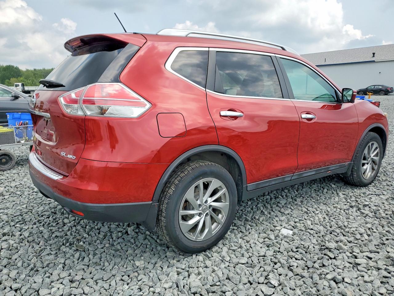 2015 Nissan Rogue Sl Maroon vin: 5N1AT2MV6FC811656