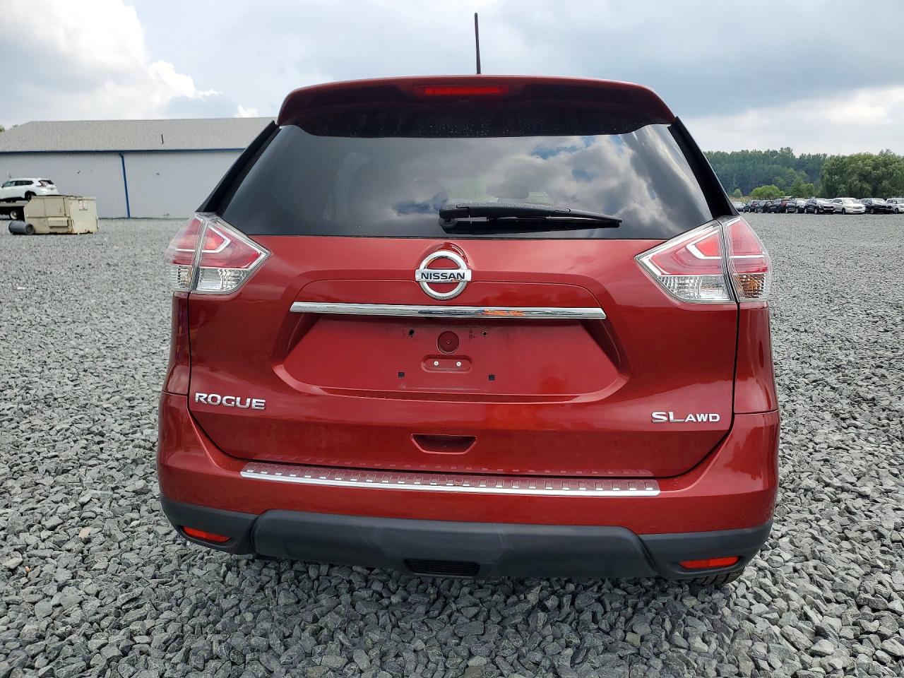 2015 Nissan Rogue Sl Maroon vin: 5N1AT2MV6FC811656