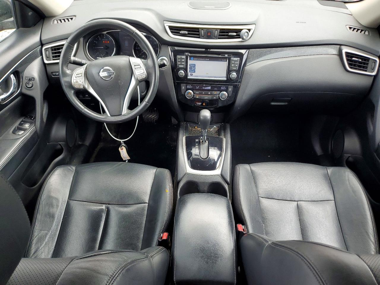 2015 Nissan Rogue Sl Maroon vin: 5N1AT2MV6FC811656
