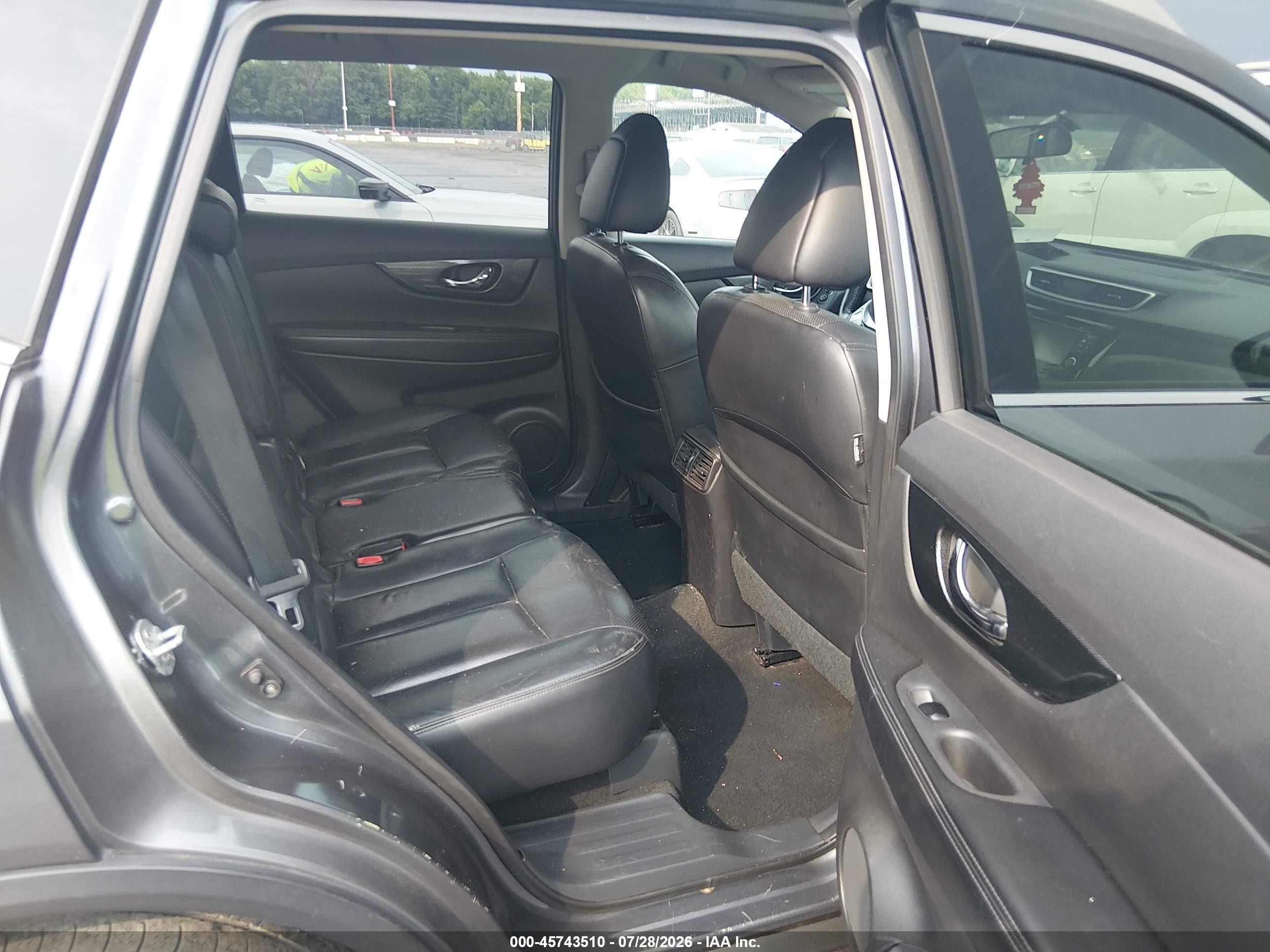 2015 Nissan Rogue Sl Gray vin: 5N1AT2MV6FC814847