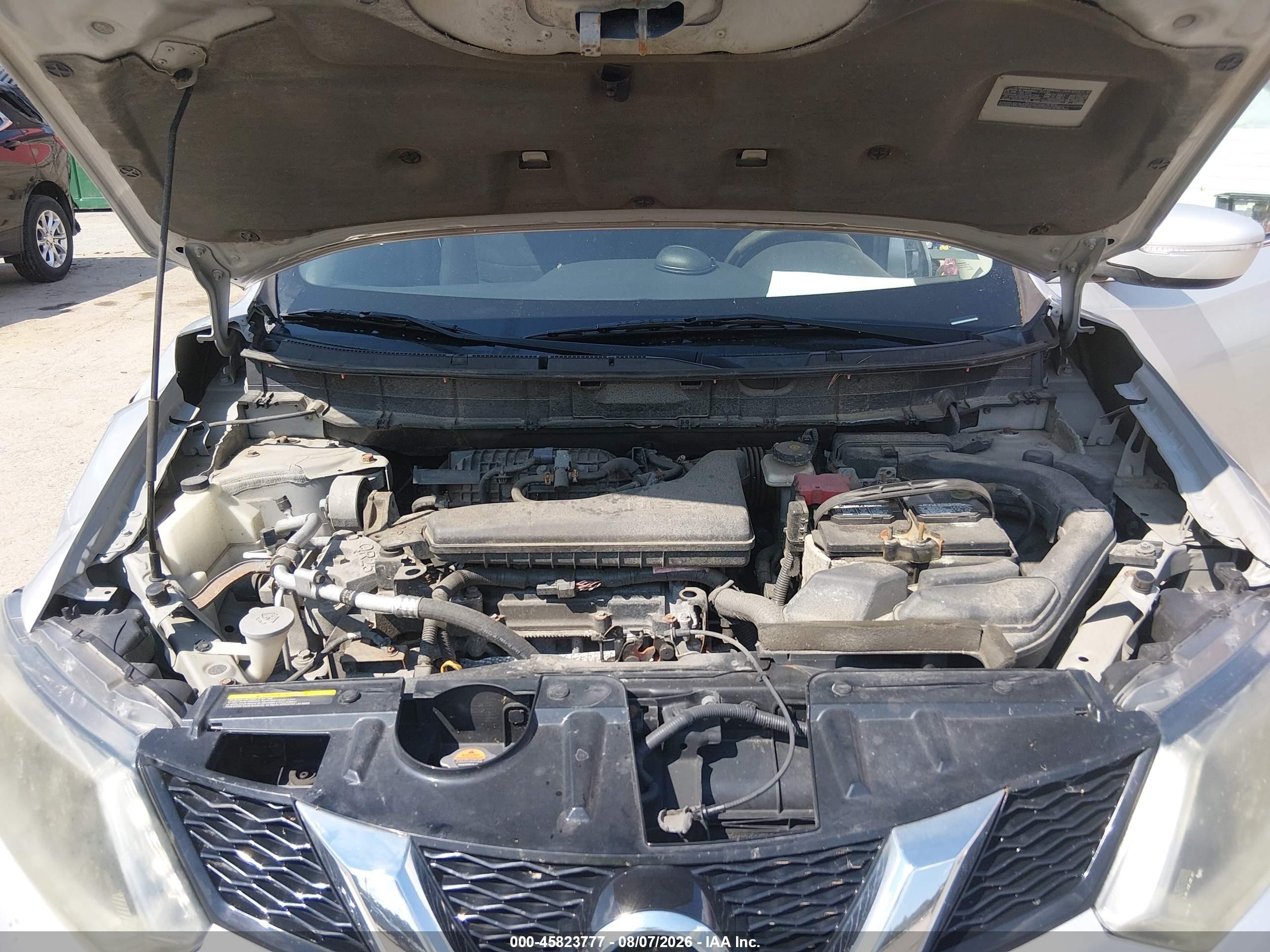 2015 Nissan Rogue Sv Серебряный vin: 5N1AT2MV6FC818056