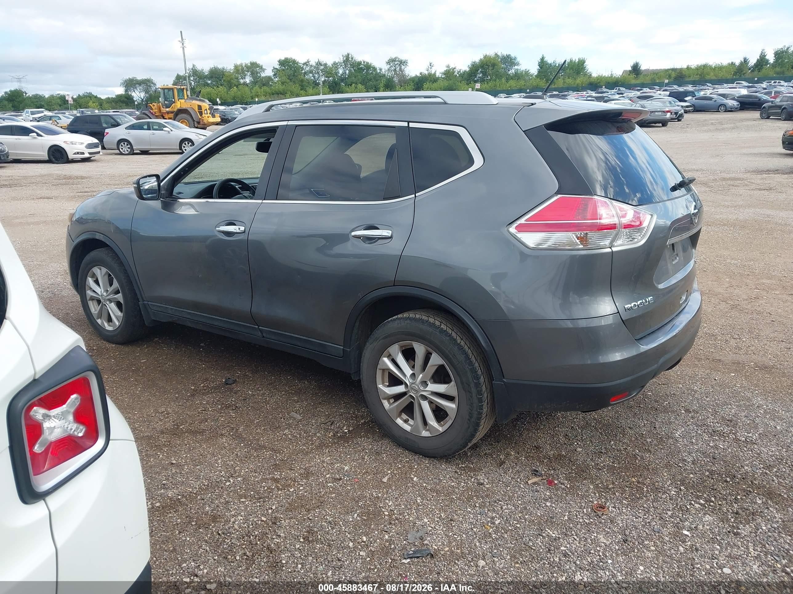 2015 Nissan Rogue Sv Серый vin: 5N1AT2MV6FC821085