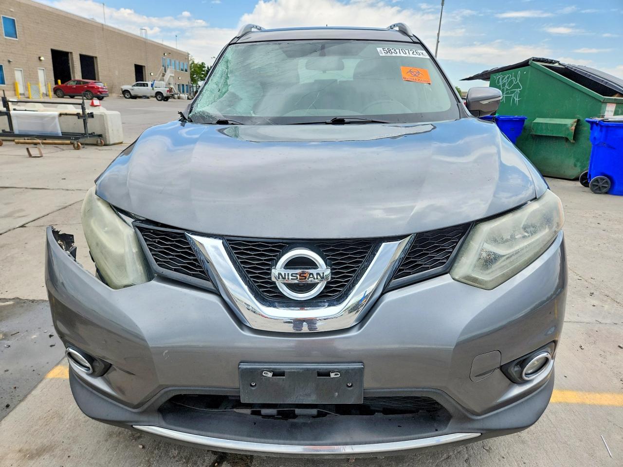 2015 Nissan Rogue Sl Charcoal vin: 5N1AT2MV6FC834287