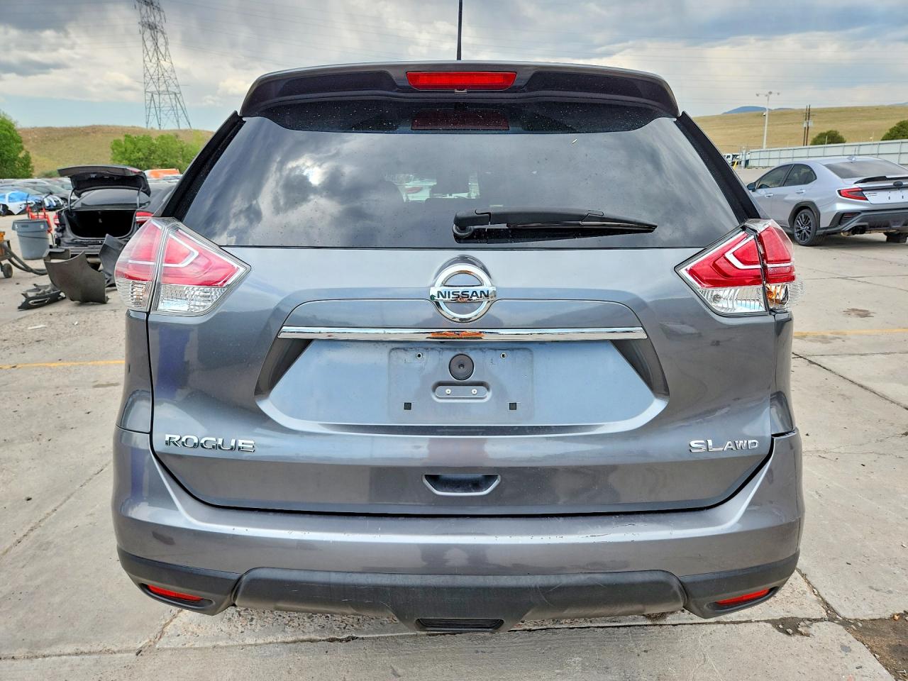 2015 Nissan Rogue Sl Charcoal vin: 5N1AT2MV6FC834287