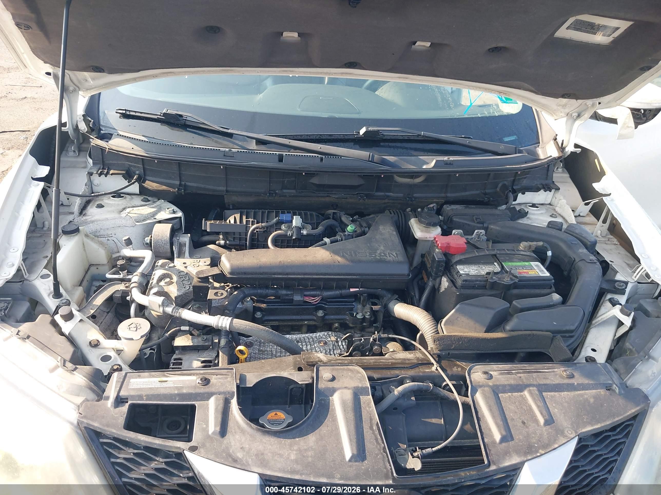 2015 Nissan Rogue Sl White vin: 5N1AT2MV6FC845743