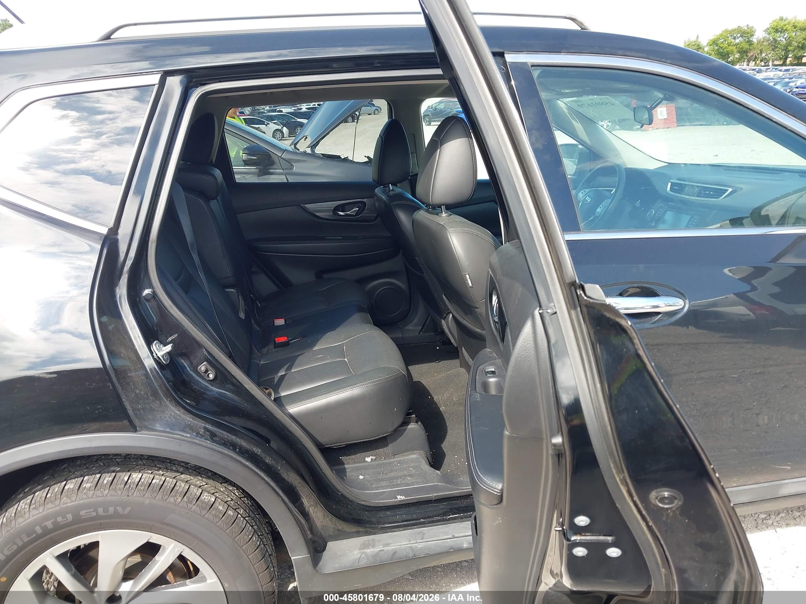 2015 Nissan Rogue Sl Черный vin: 5N1AT2MV6FC849887