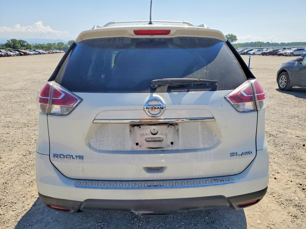 2015 Nissan Rogue Sl White vin: 5N1AT2MV6FC854636