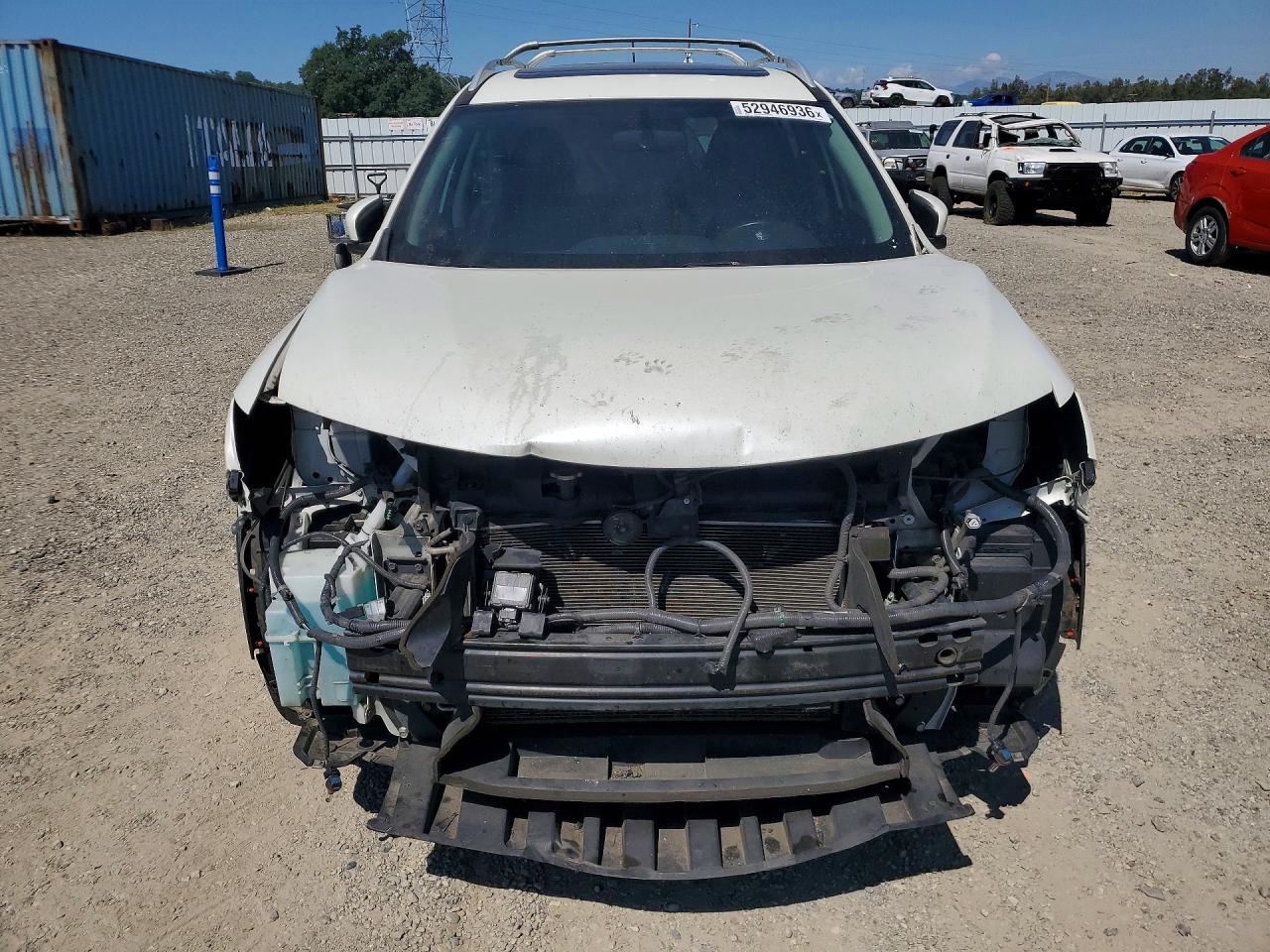 2015 Nissan Rogue Sl White vin: 5N1AT2MV6FC854636