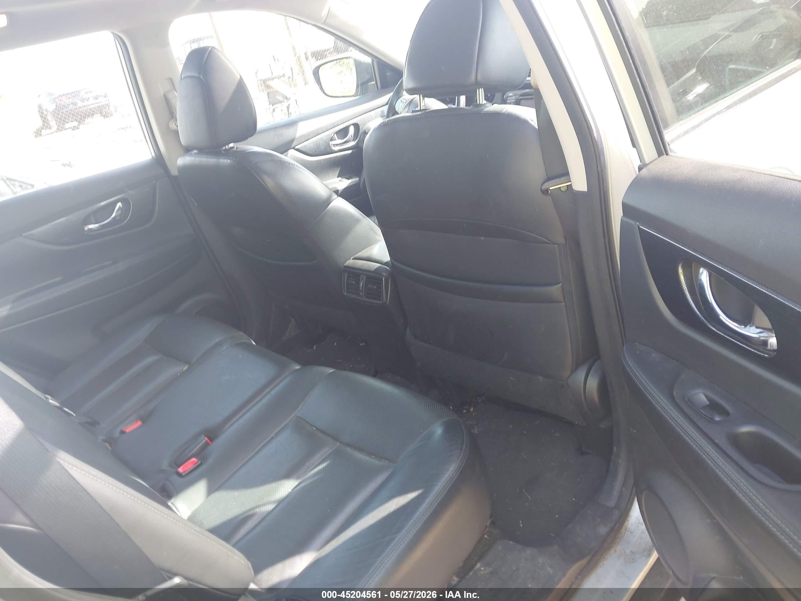 2015 Nissan Rogue Sl Silver vin: 5N1AT2MV6FC860193