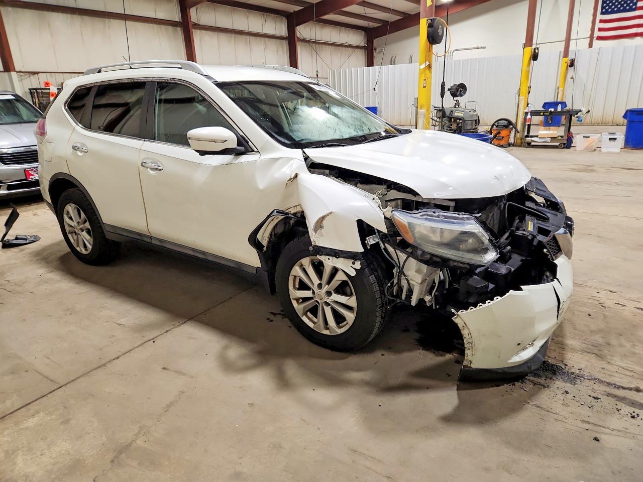 2015 Nissan Rogue Sv White vin: 5N1AT2MV6FC866012