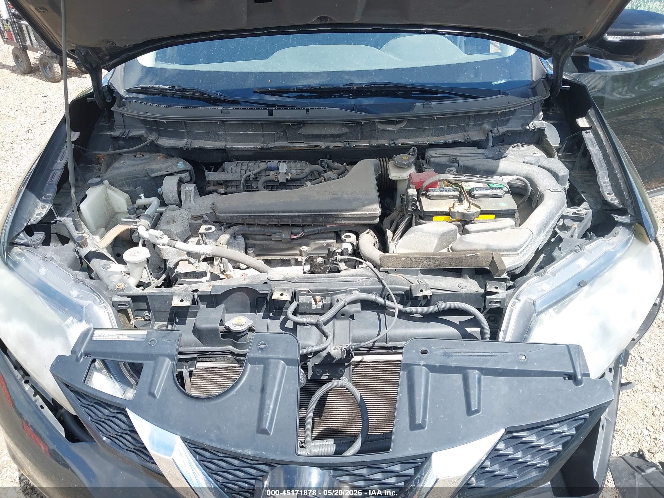 2015 Nissan Rogue Sv Black vin: 5N1AT2MV6FC870299