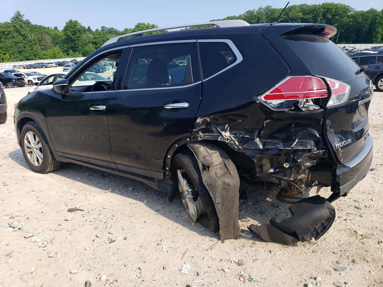2015 Nissan Rogue Sv Black vin: 5N1AT2MV6FC871923