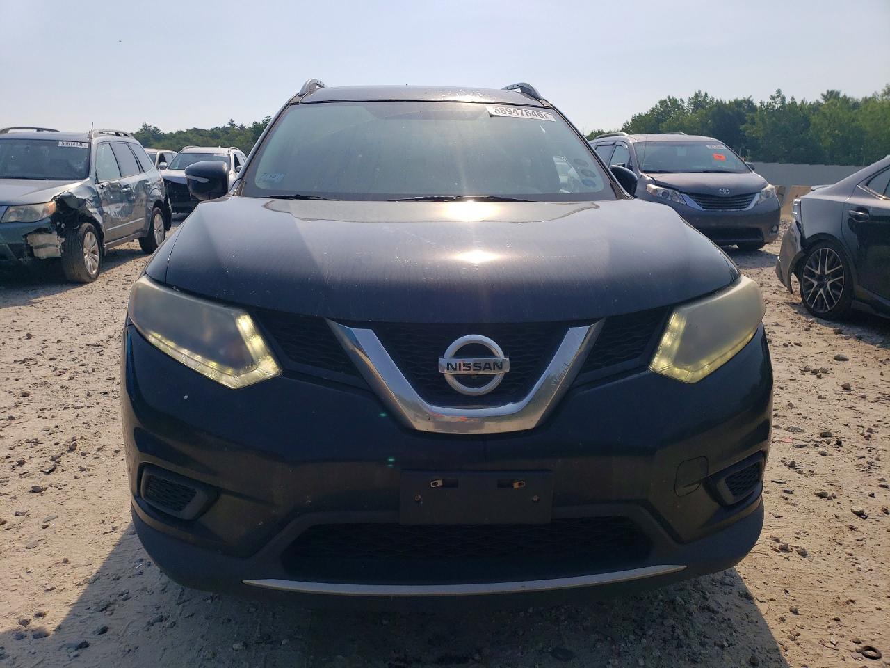 2015 Nissan Rogue Sv Black vin: 5N1AT2MV6FC871923