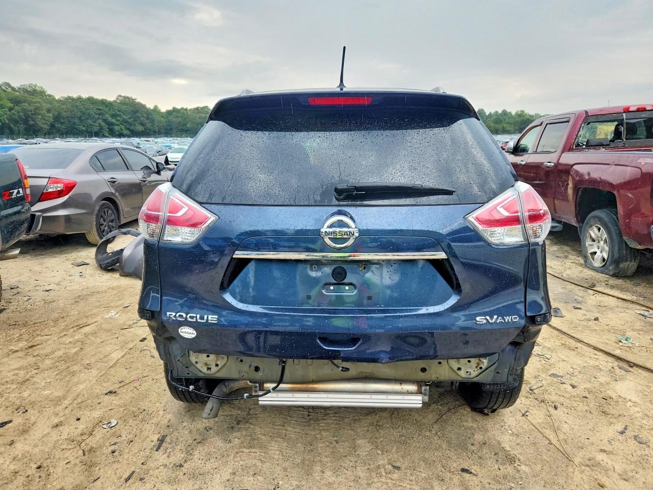 2015 Nissan Rogue Sv Charcoal vin: 5N1AT2MV6FC887491